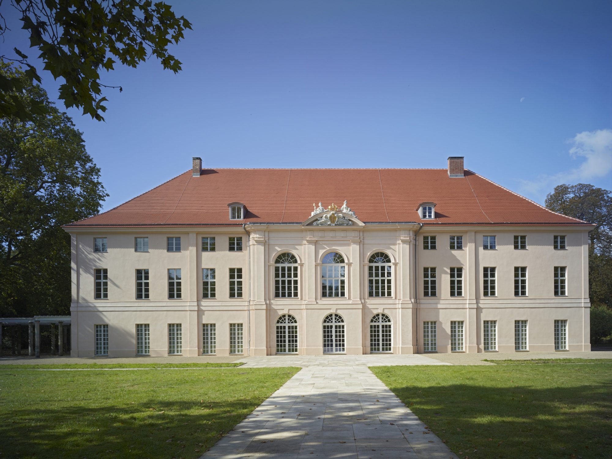 Berlin, Schloss Schönhausen, Ansicht von der Gartenseite.