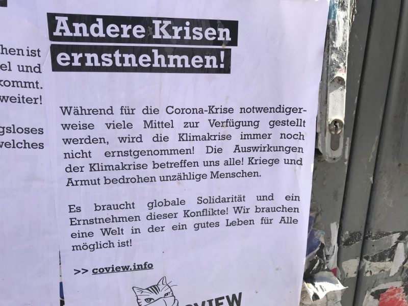 Kreuzberg und Corona: Es gibt mehr Krisen als nur die Pandemie. Aufruf der Initiative Coview.