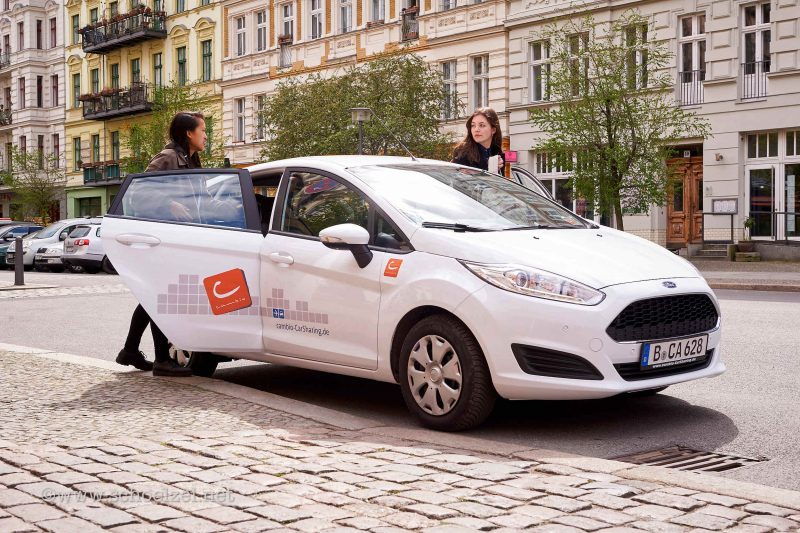 Cambio Carsharing funktioniert auch ohne App in Berlin.