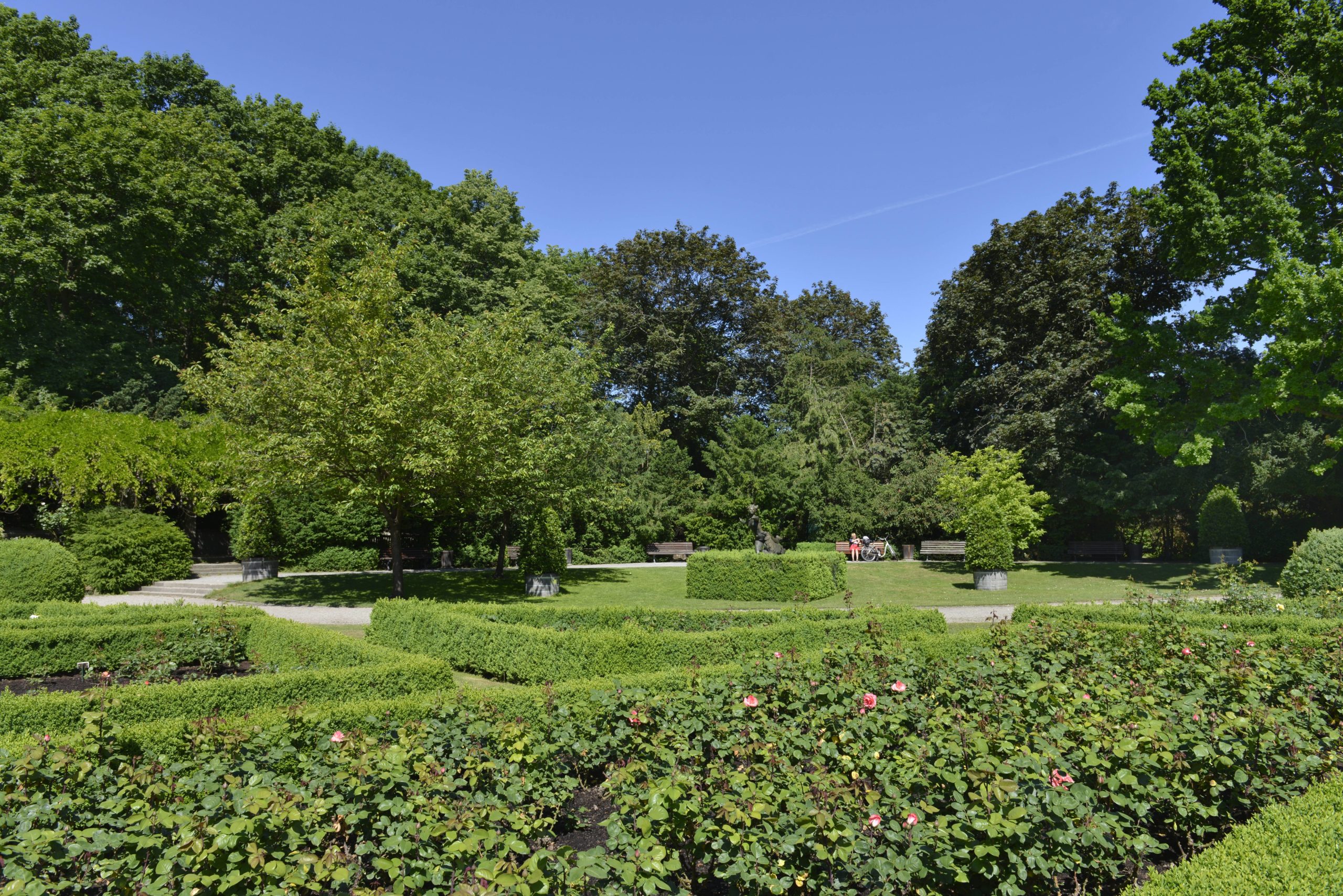 Der Rosengarten im Volkspark Humboldthain ist eine der schönsten Ecken Berlins. Foto: Imago/Schöning
