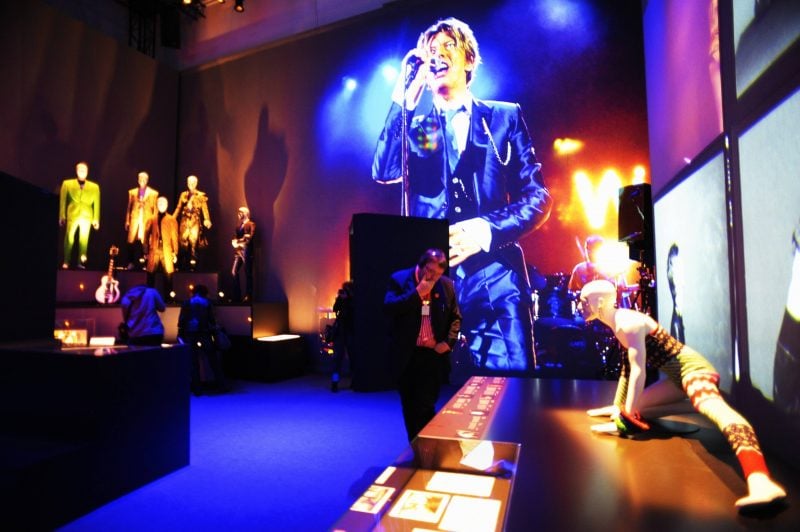 Die multimedial inszenierte David-Bowie-Ausstellung im Martin-Gropius-Bau. Aufnahme von 2014.