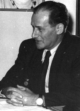Friedrich Wolf beim III. Deutscher Schriftstellerkongreß 1952 in Berlin. 