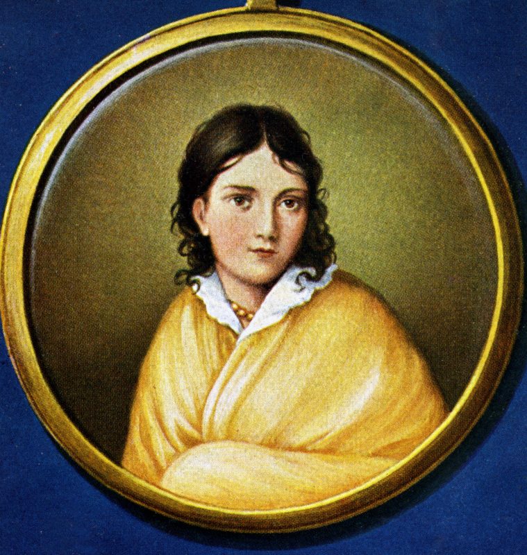 Die Schriftstellerin Bettina von Arnim (1785-1859). 