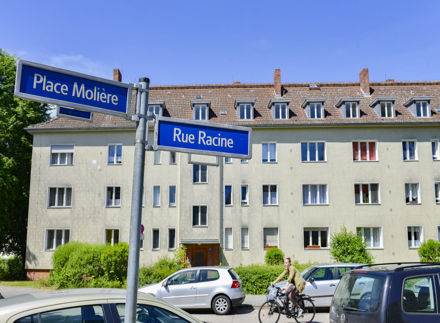 Frankreich in Berlin: Französische Straßennamen in der Cité Foche in Wittenau. Foto: Imago/Schöning