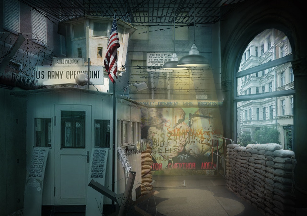 Eine spielerische Reise ins geteilte Berlin bietet die Mission "Checkpoint Charlie" bei House of Tales. Escape Rooms und Escape Games in Berlin