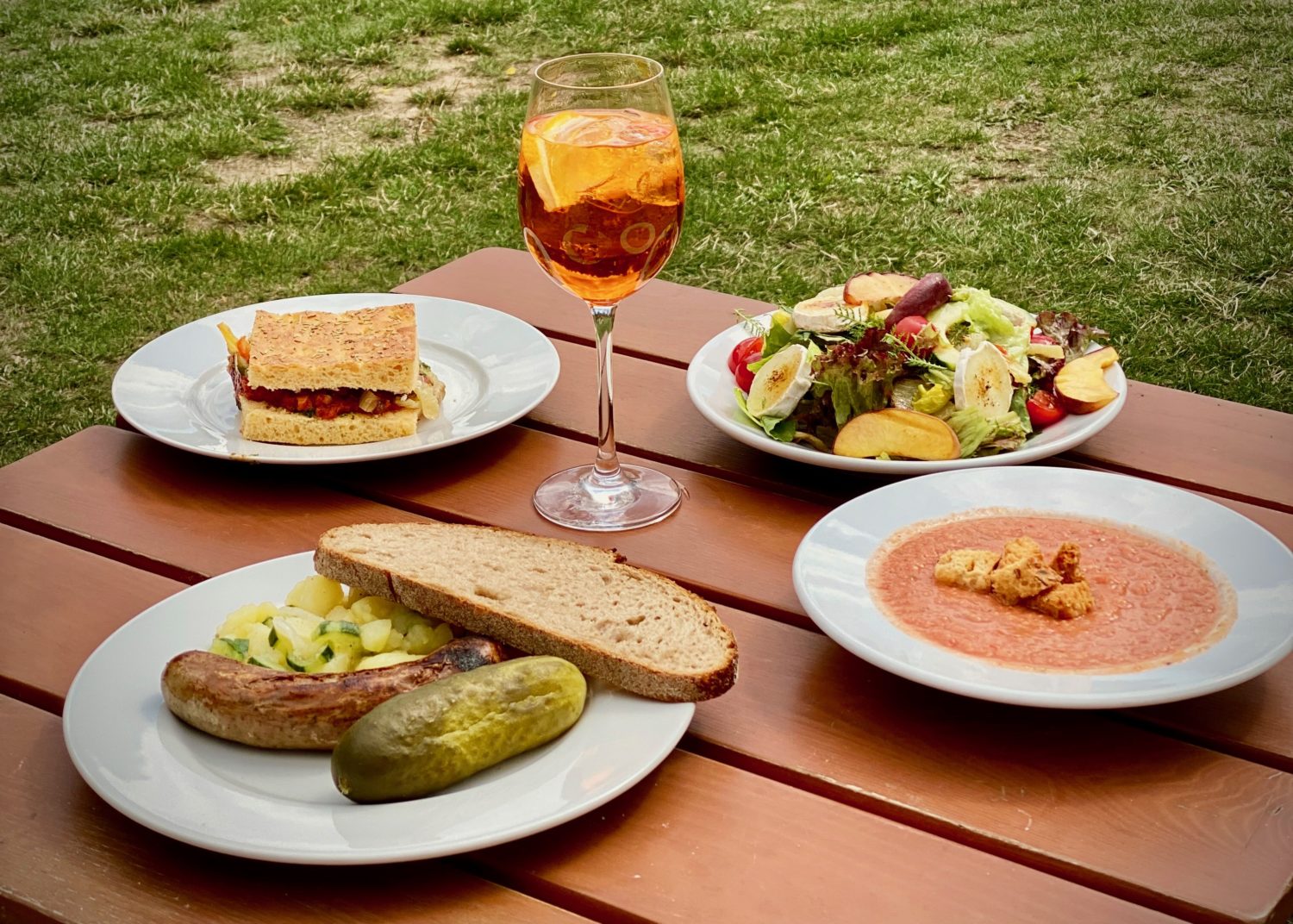 Mittagessen im Schlossgut Schwante