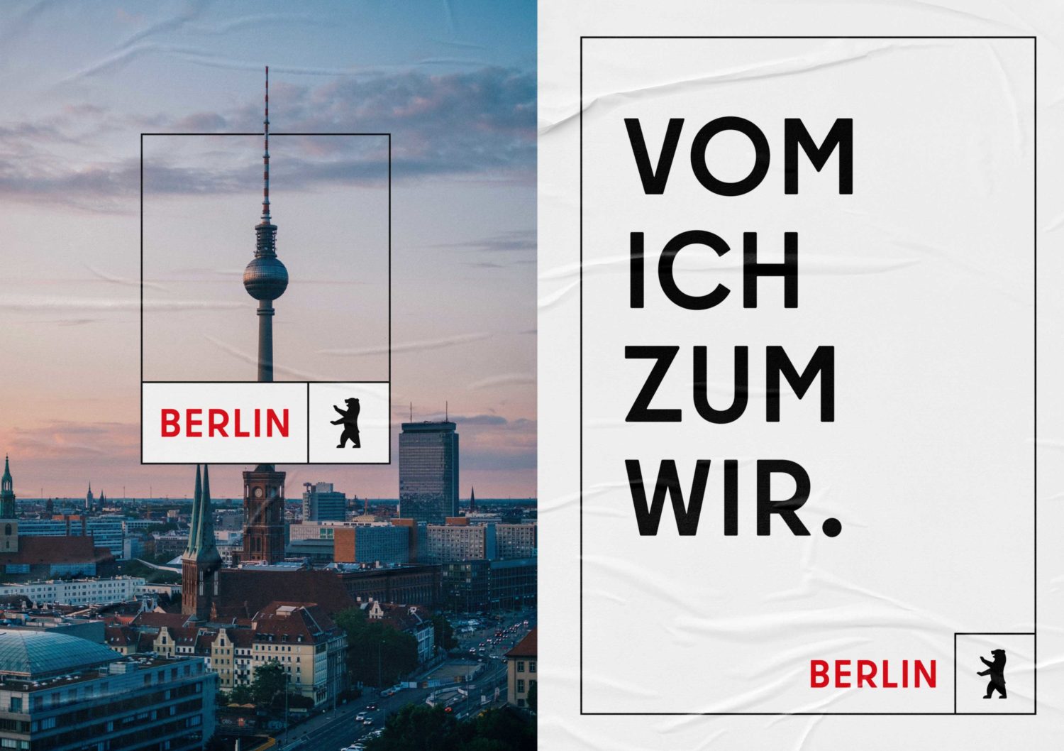 Neue Berliner Stadtmarketing-Kampagne: Vom Ich zum Wir. Quelle: Land Berlin