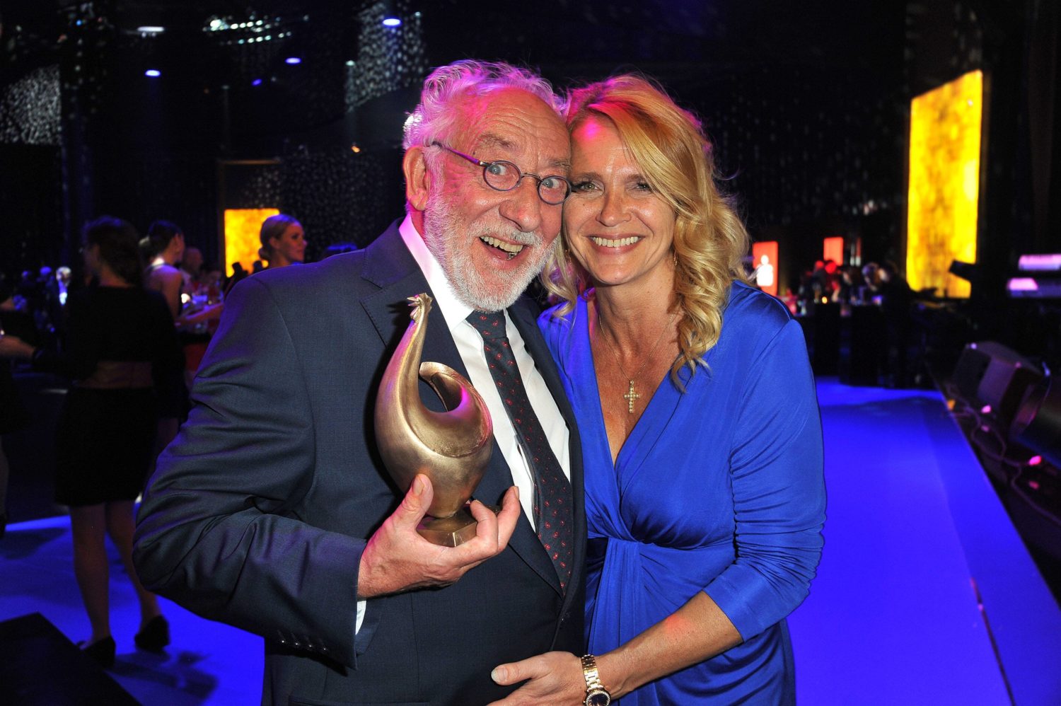 Dieter Hallervorden und Christiane Zander bei der Verleihung der Goldene Henne, 2016. 