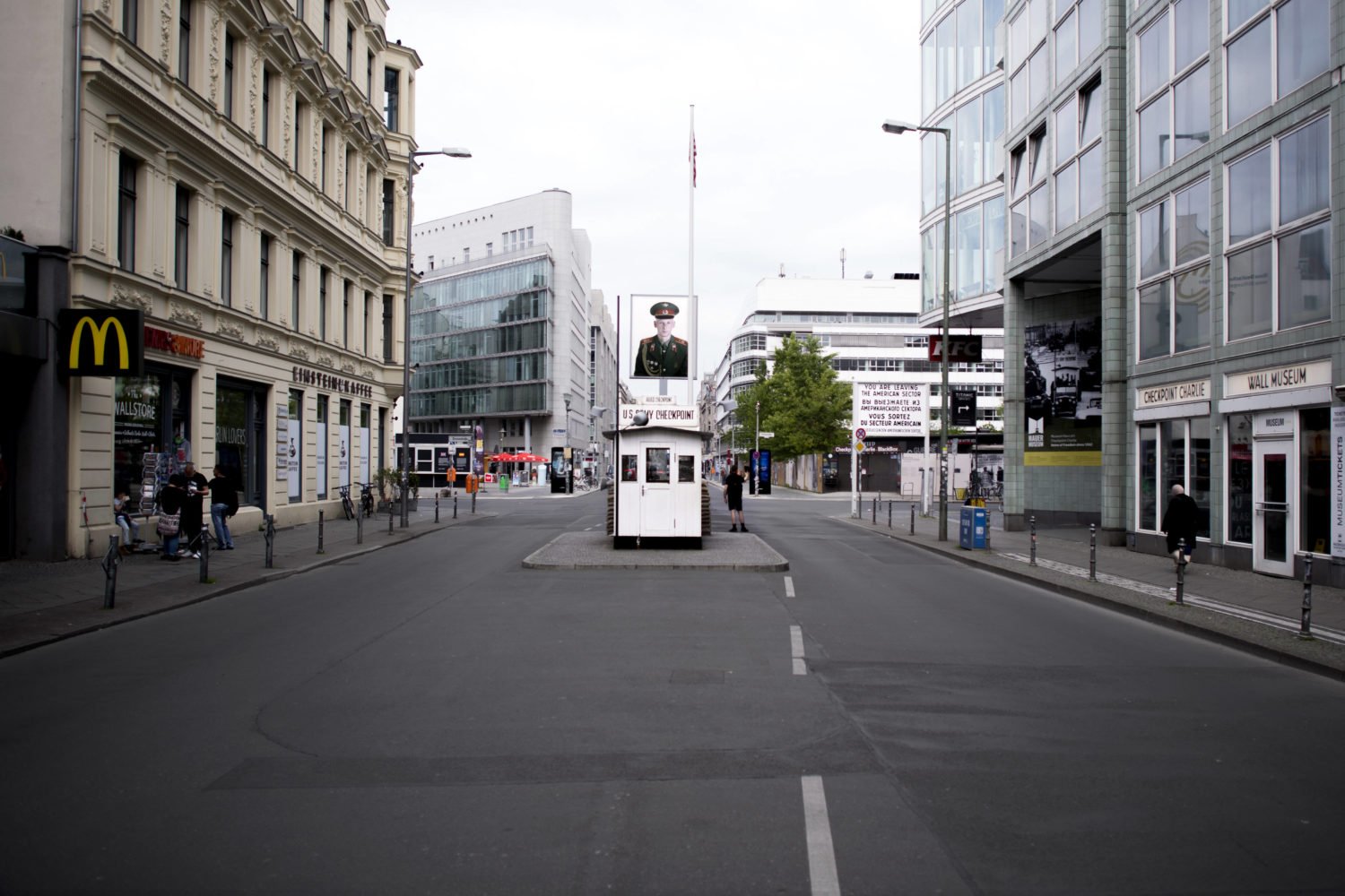 Checkpoint Charlie am 16. Mai 2020. Foto: Imago/IPON
