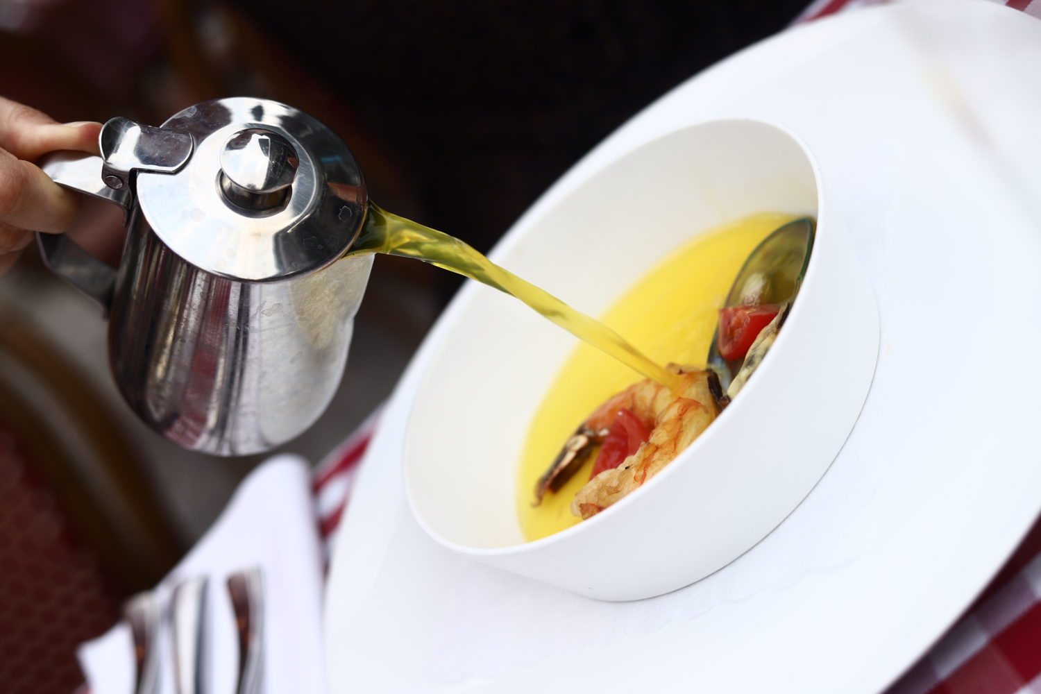 Französische Suppe in Berlin bei Ganymed Brasserie