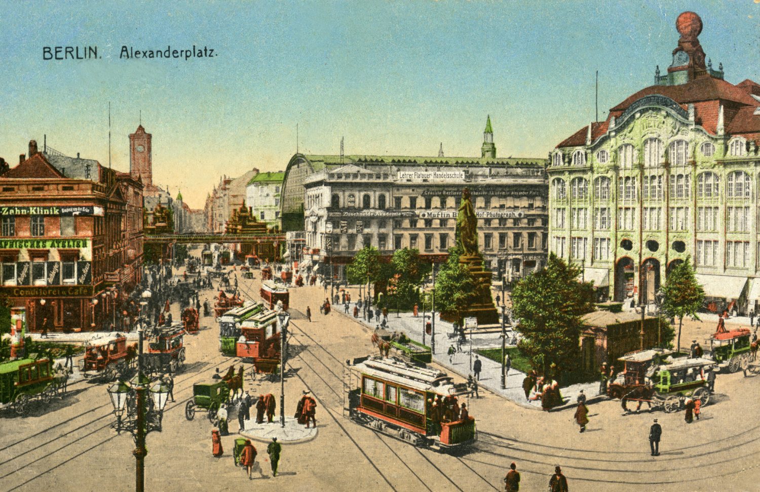 "Großstadt-Dokumente“ - Berlin Alexanderplatz um 1910. Foto: Imago/Gerhard Leber