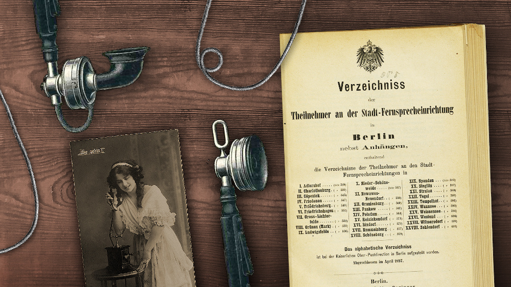 Berlin und das Telefonbuch, jetzt kann man in den historischen Wälzern stöbern. Foto: Museum für Kommunikation