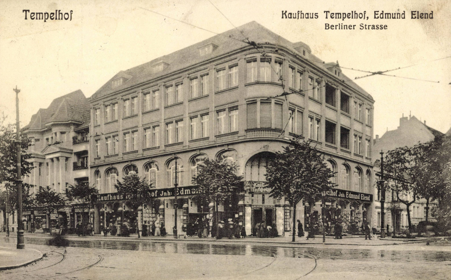 Kaufhaus Tempelhof in der Berliner Straße, 1914. Foto: Imago/Arkivi