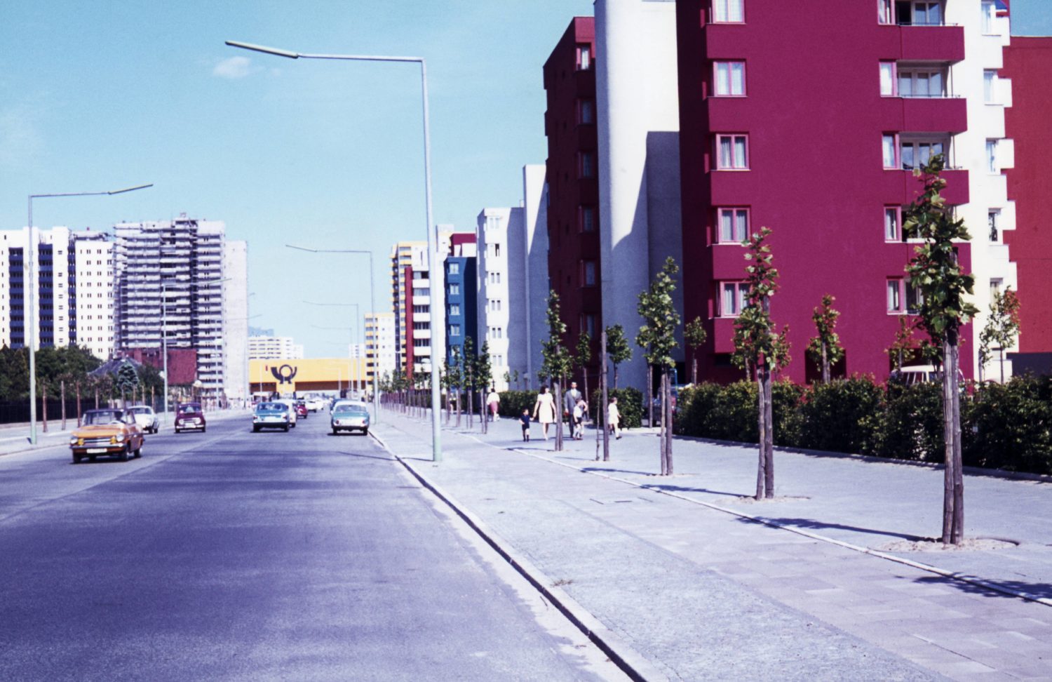 Berlin 1960er: Neubaugebiet Märkisches Viertel am Ostrand von Reinickendorf, 1969. Foto: Imago/Gerhard Leber 