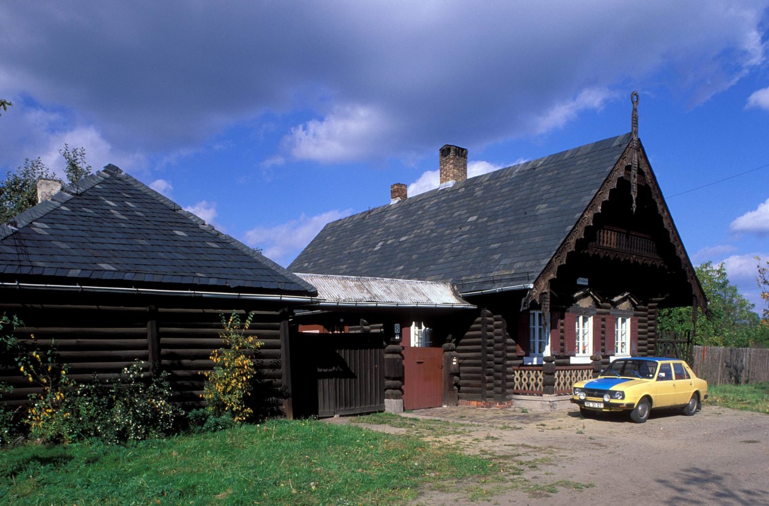 Holzhäuser in der russischen Kolonie Alexandrowka, Juli 1994. Foto: Imago/Herb Hardt