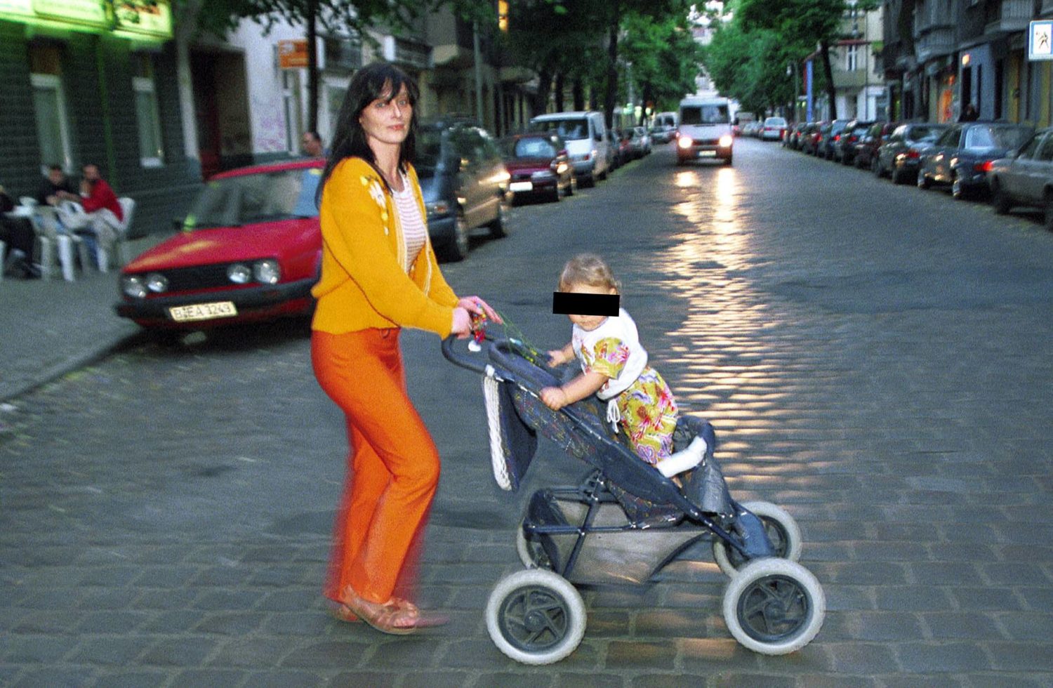 Christiane F. mit ihrem Sohn, 1998. Foto: Imago/Thomas Lebie