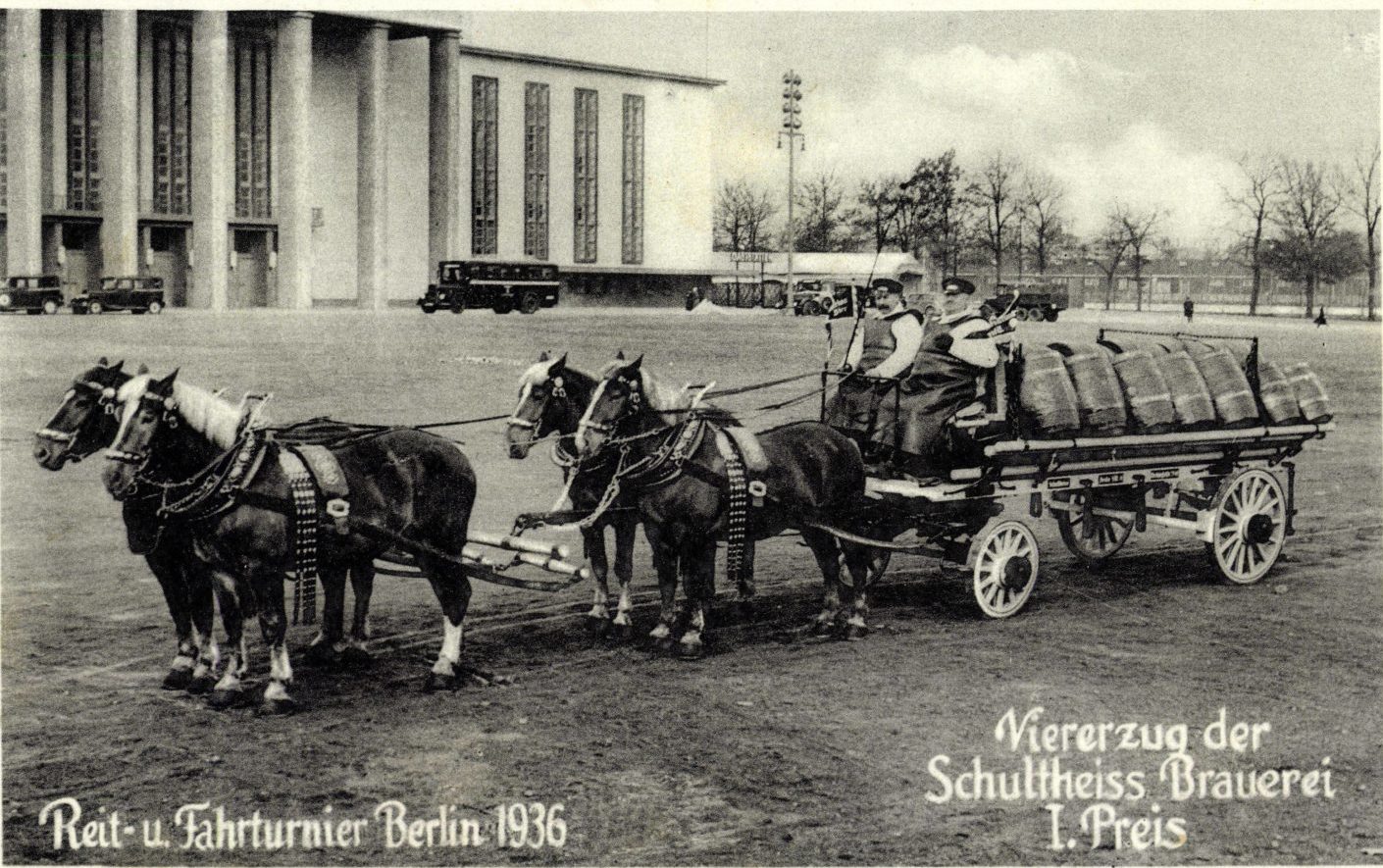 Bierkutsche der Schultheiss Brauerei, 1936. Foto: Imago/Arkivi