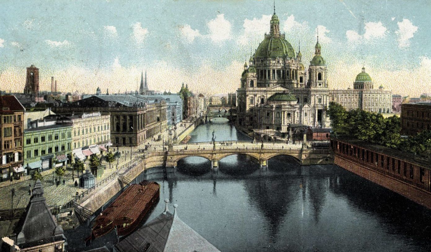 Die Spree fliesst durch Alt-Berlin, 19. Jahrhundert. Foto: Imago/Arkivi 