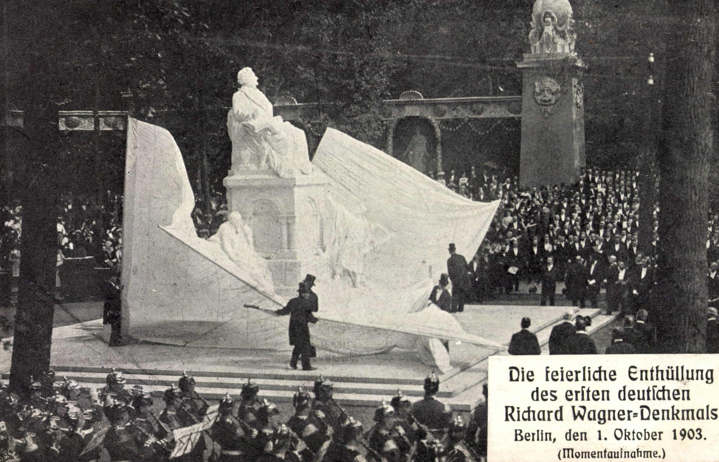 Berlin um 1900: Enthüllung des Richard-Wagner-Denkmals, 1903. Foto: Imago/Arkivi