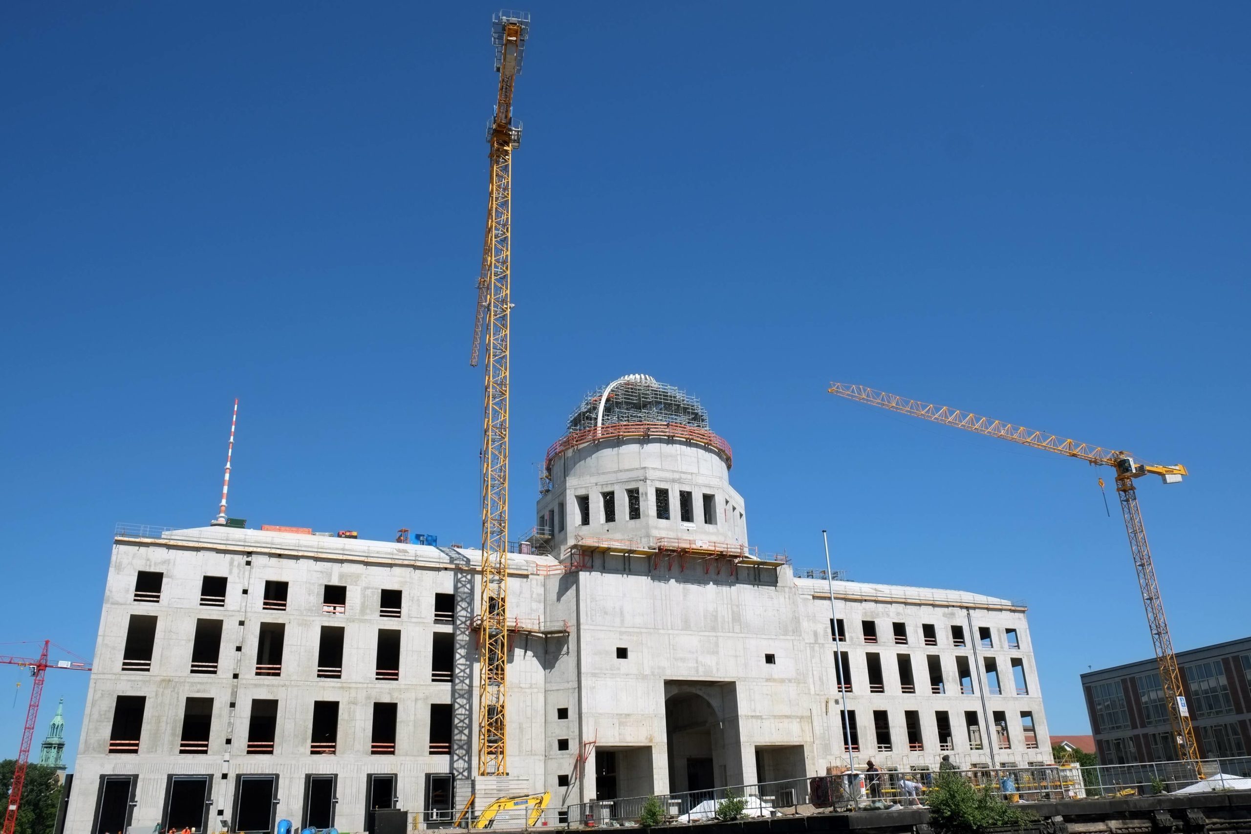 Großbaustelle Humboldt Forum im Berliner Schloss, 2015. Foto: Imago/Ralf Pollack