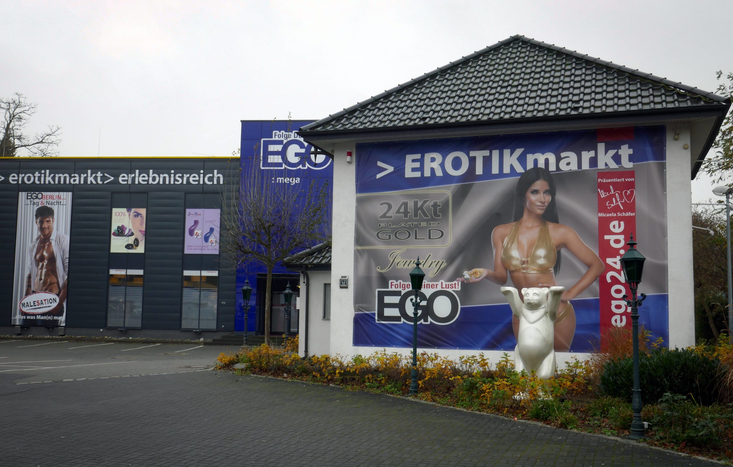 EGO Erotikmarkt in der Charlottenburger Chaussee in Spandau, 2017. Foto: Imago/Jürgen Ritter