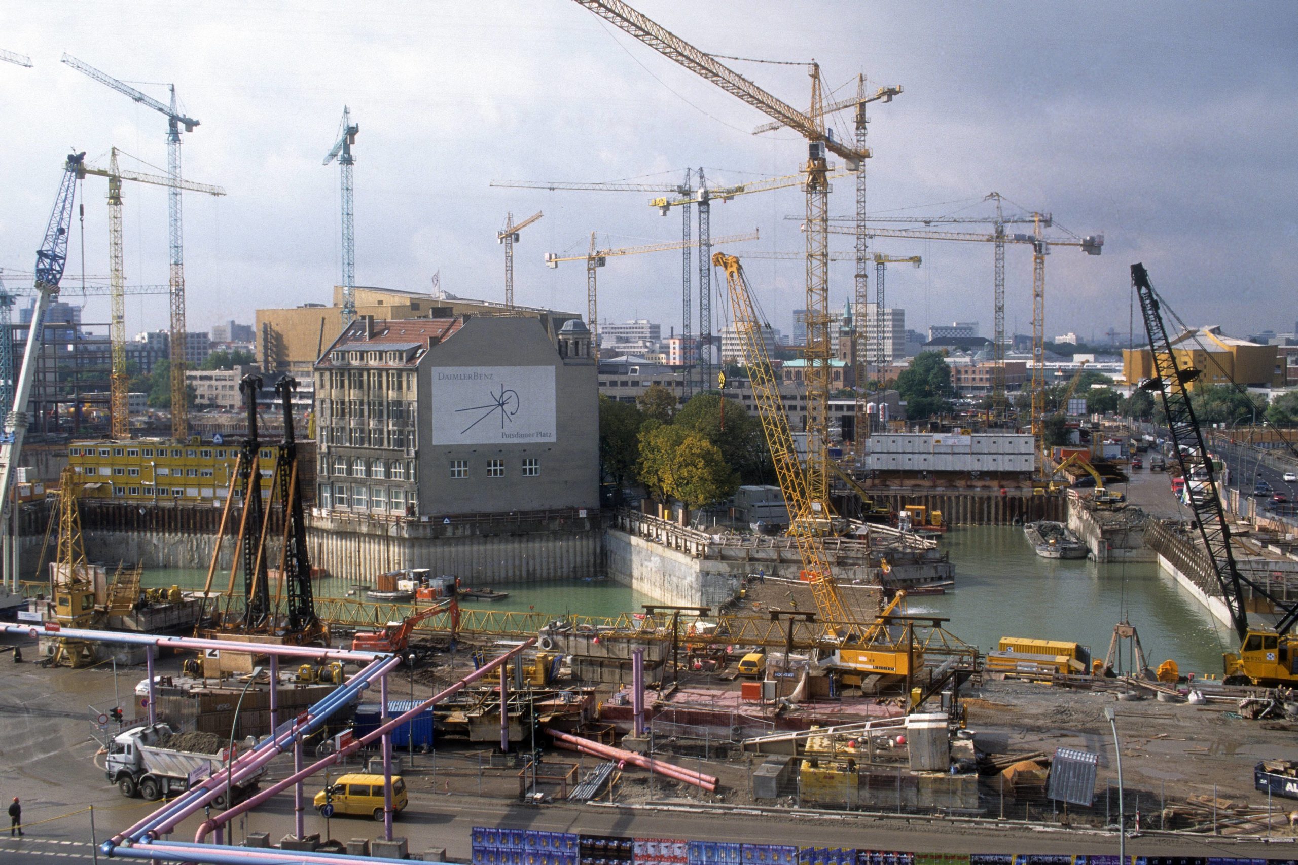Baustelle am Potsdamer Platz, September 1996. Foto: Imago/Detlev Konnerth 