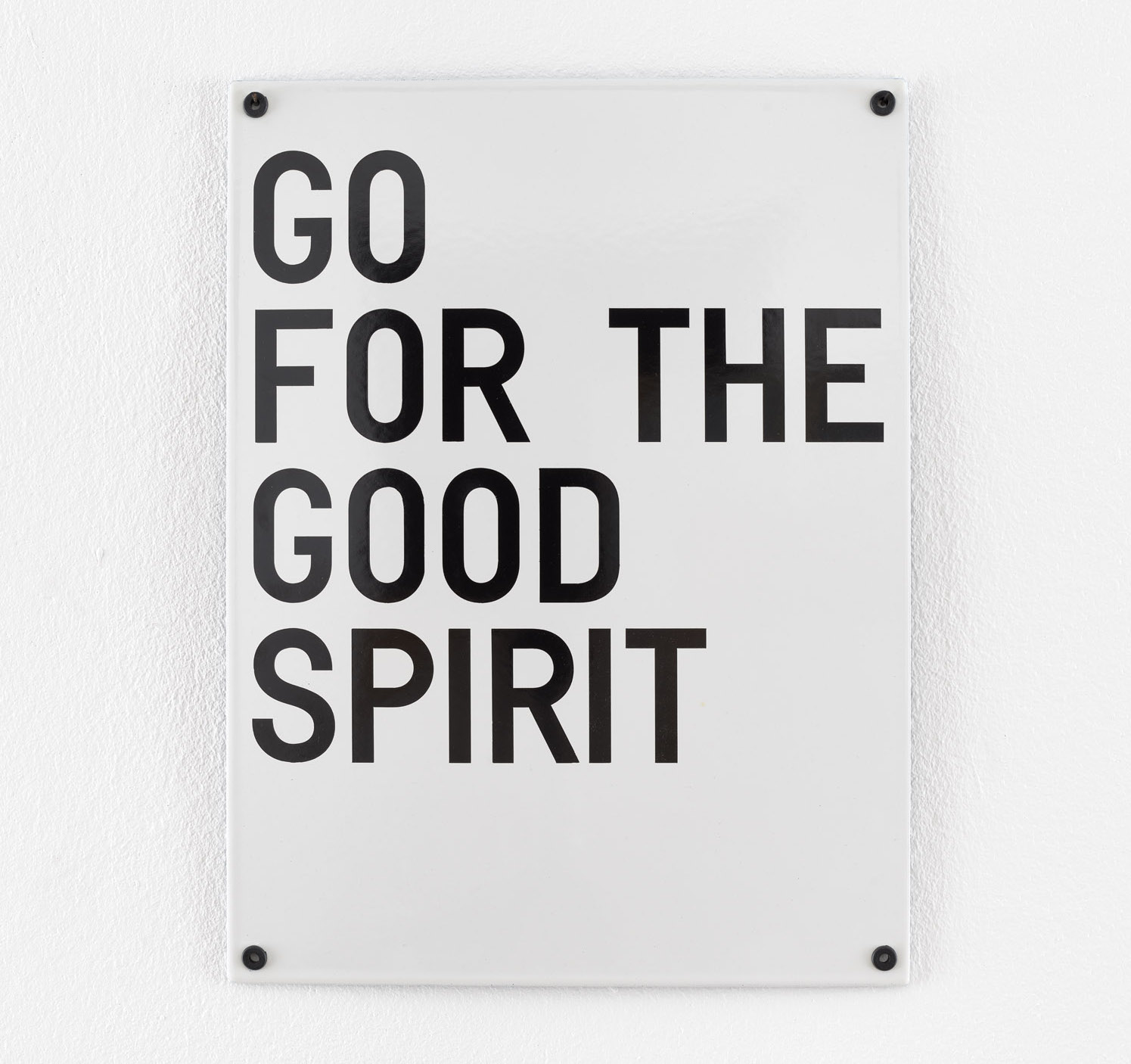 Das Gallery Weekend 2021 mit dem Motto der Stunde: Rirkrit Tiravanija, „untitled 2021 go for the good spirit“ (Edition Klosterfelde). Foto: Klosterfelde Edition & Rirkrit Tiravanija 