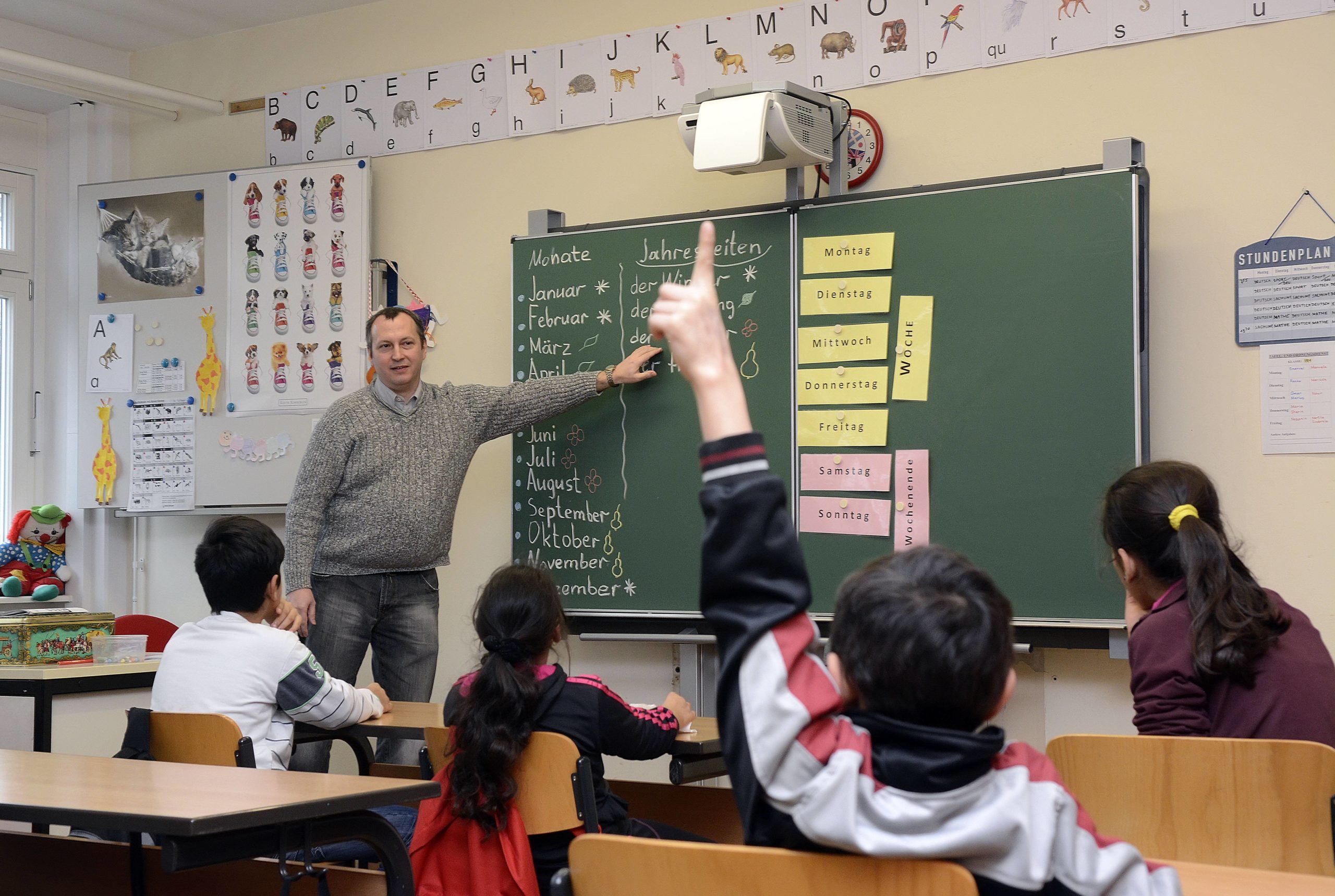 Wieder ganz normaler Unterricht an Berliner Schulen. Foto: Imago/Bernd Friedel