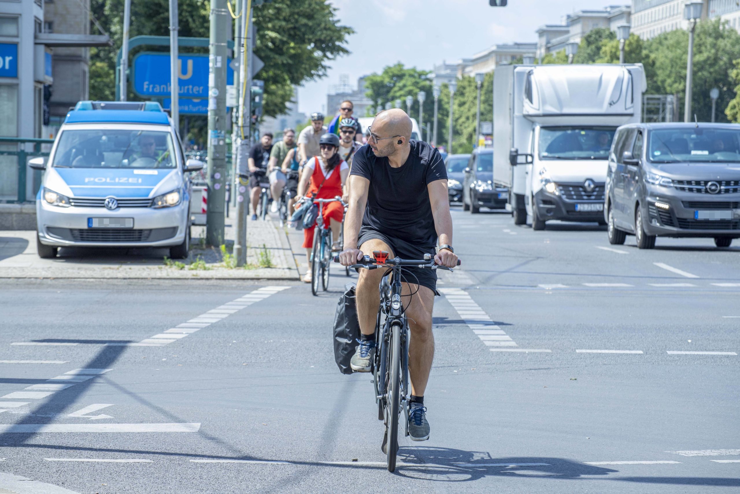 In dieser Woche kontrolliert die Polizei Berlin verstärkt Verstöße von Radfahrenden. 