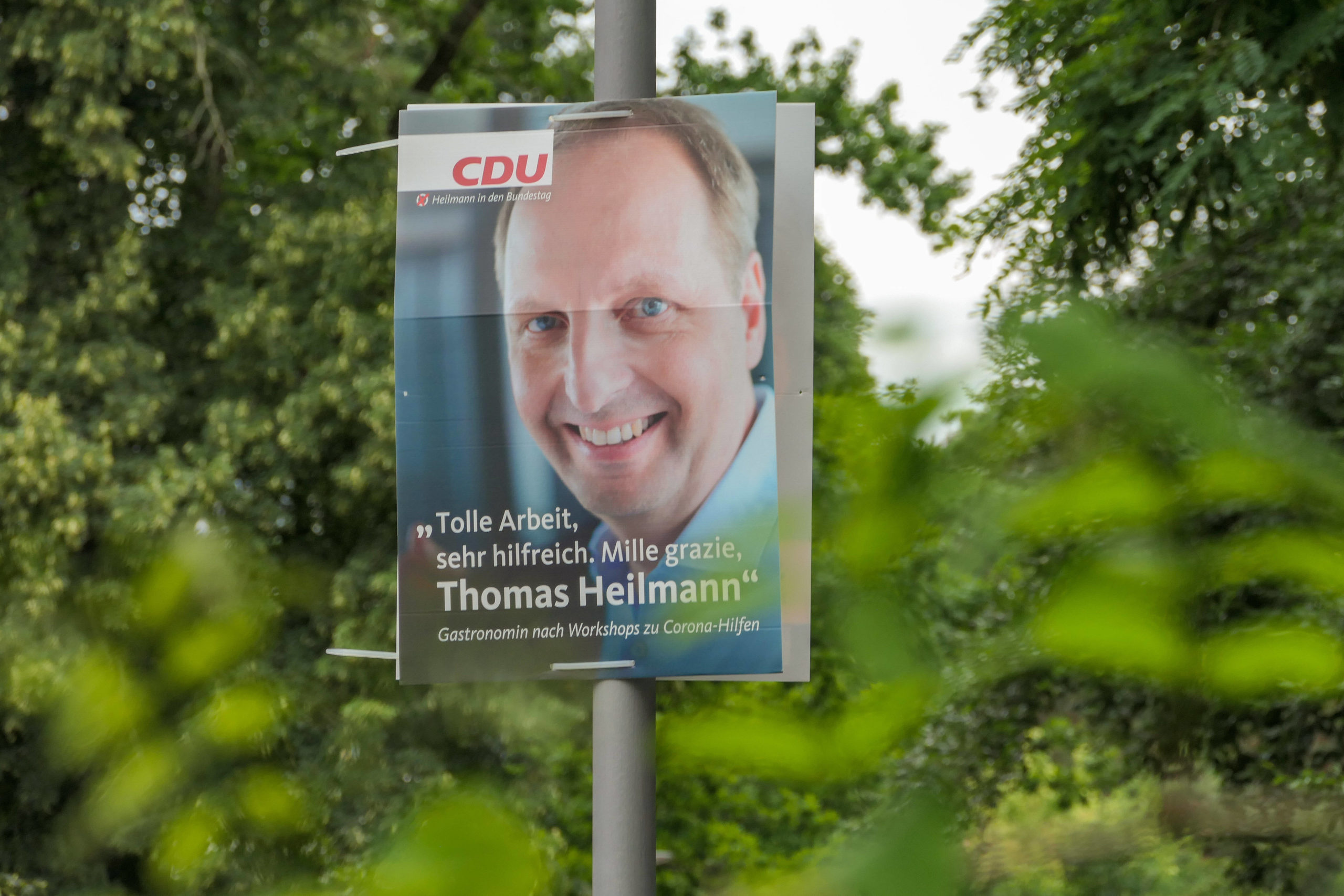 Wahl zum Abgeordnetenhaus von Berlin 2021. Es lächelt wirr der Thomas Heilmann von der CDU. Foto: Imago/Stefan Zeitz