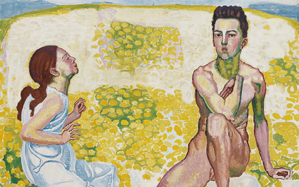 Ferdinand Hodlers "Der Frühling", circa 1910 entstanden, wird unter anderen Werken in der Ausstellung in der Berlinischen Galerie zu sehen sein. Foto: Privatsammlung