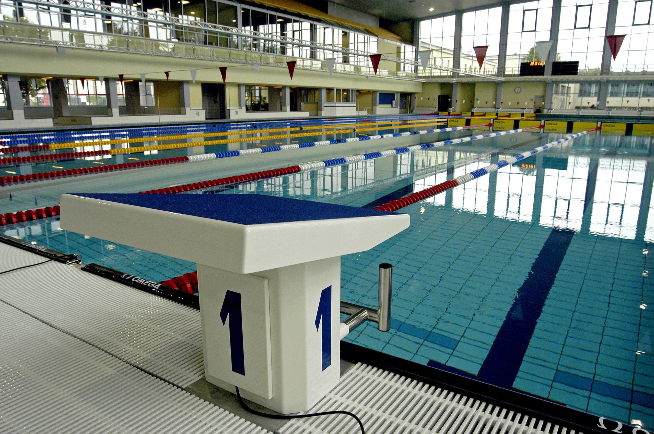 schwimmen Berlin Schönes Schwimmbad für Leistungsschwimmer: Das Sportforum Hohenschönhausen. 