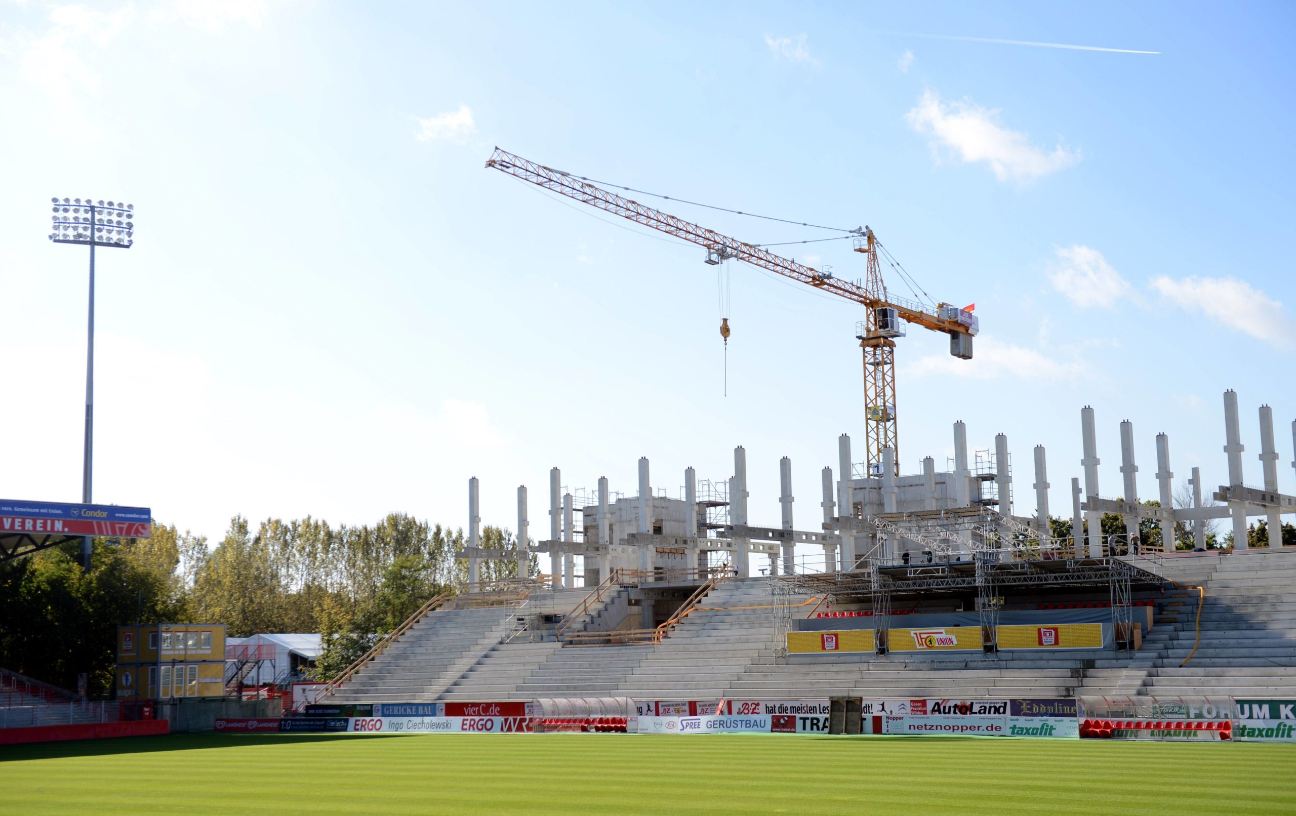 Baustelle beim 1. FC Union Berlin. Foto: Imago/Matthias Koch