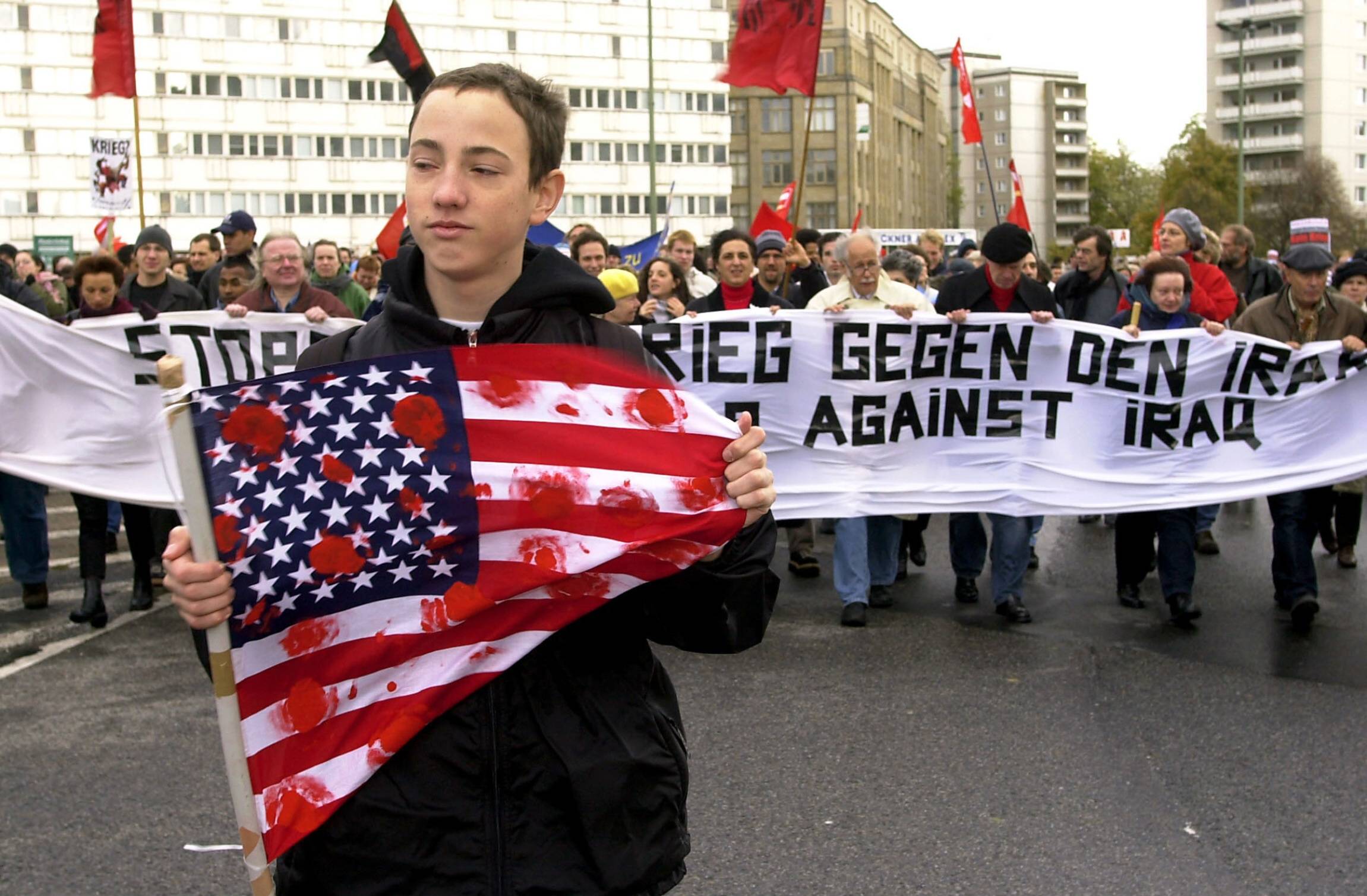 Demonstration gegen den Krieg im Irak. Foto: Imago/Christian Ditsch