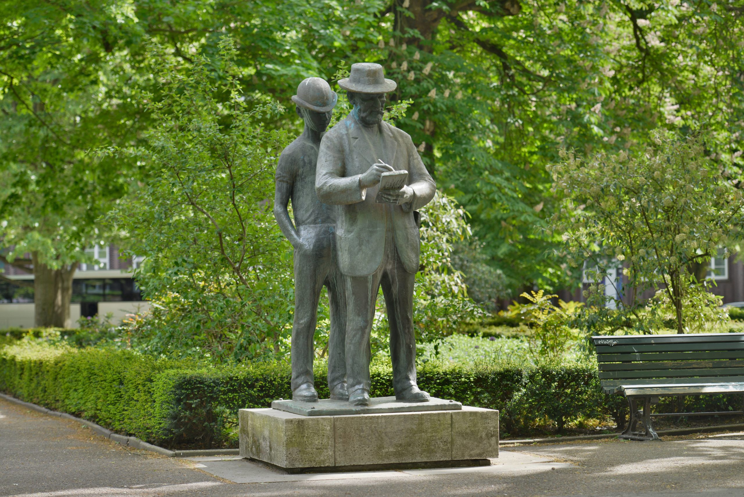 Denkmal von Heinrich Zille im Koellnischer Park in Mitte. Foto: Imago/Joko