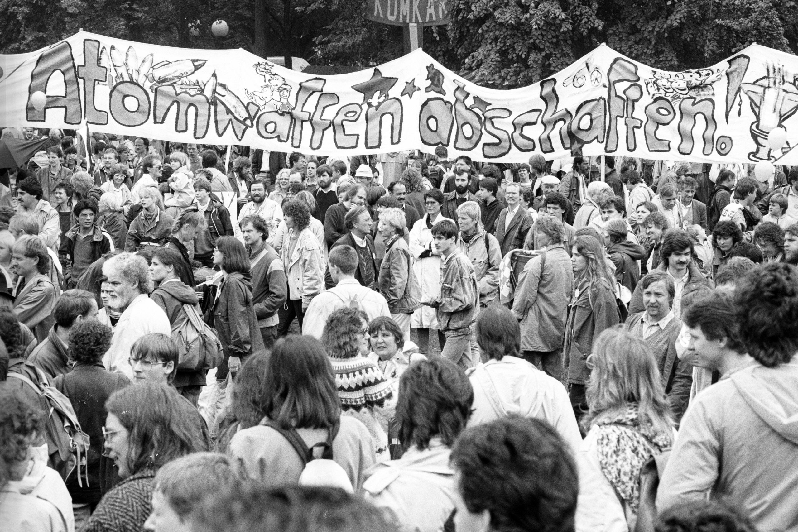 Protest in den 80ern: die atomare Aufrüstung war in den 80ern das dominanteste Thema.