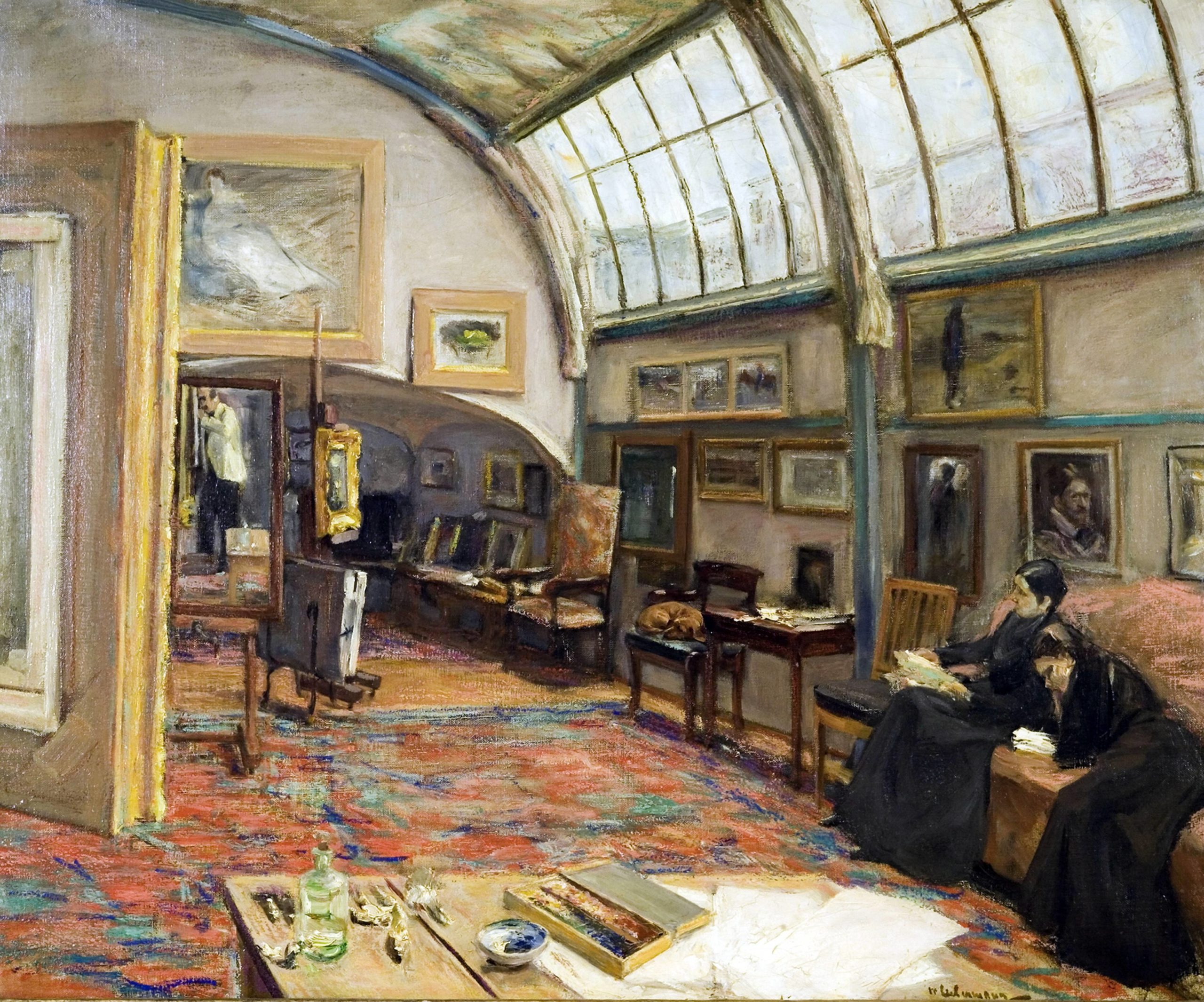 Das Atelier von Max Liebermann, 1902. Foto: Imago/Wha/United Archives