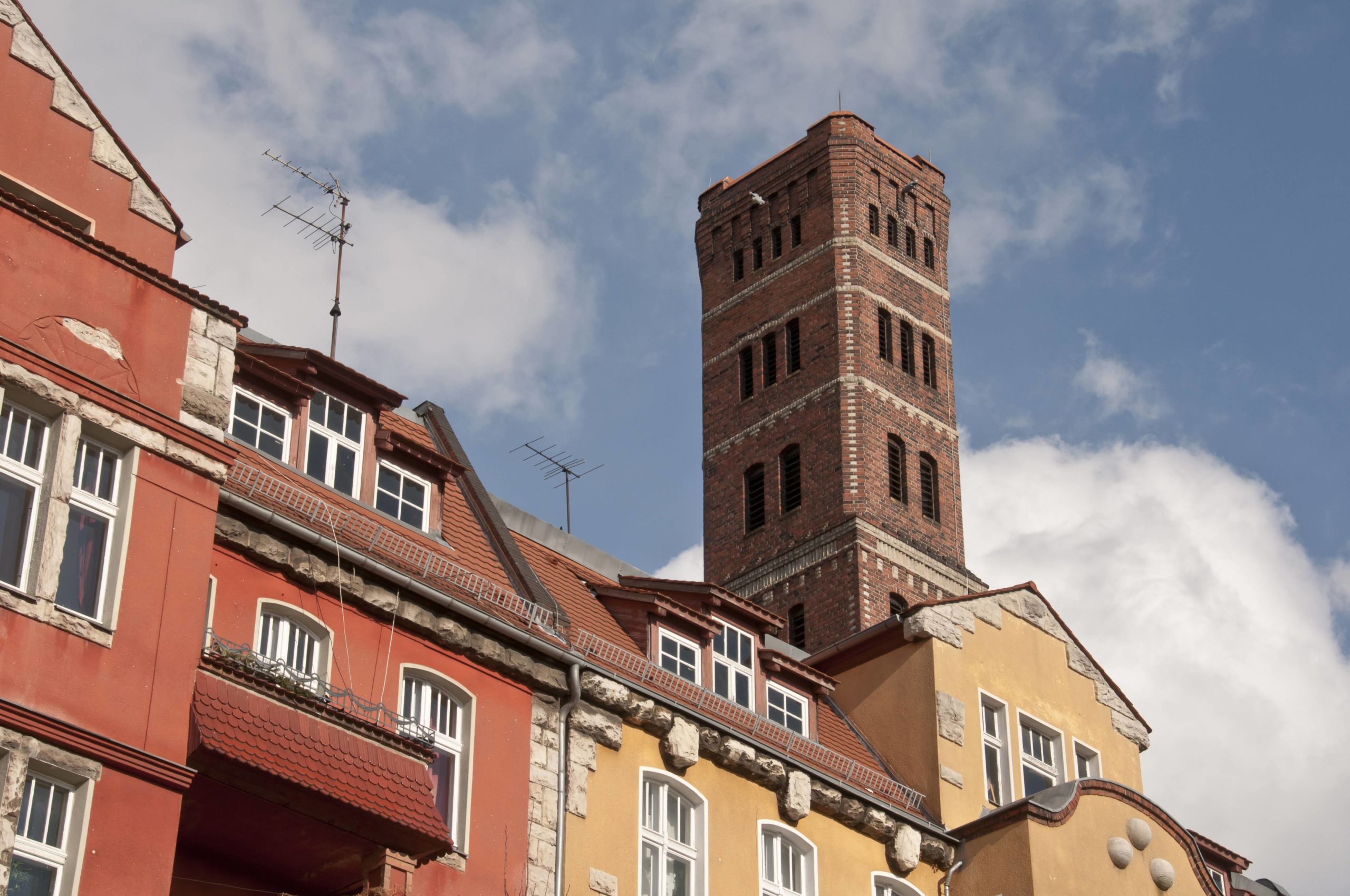 Der Kugelturm in der Nöldnerstraße ist das Wahrzeichen von Rummelsburg. Foto: Imago/Hohlfeld