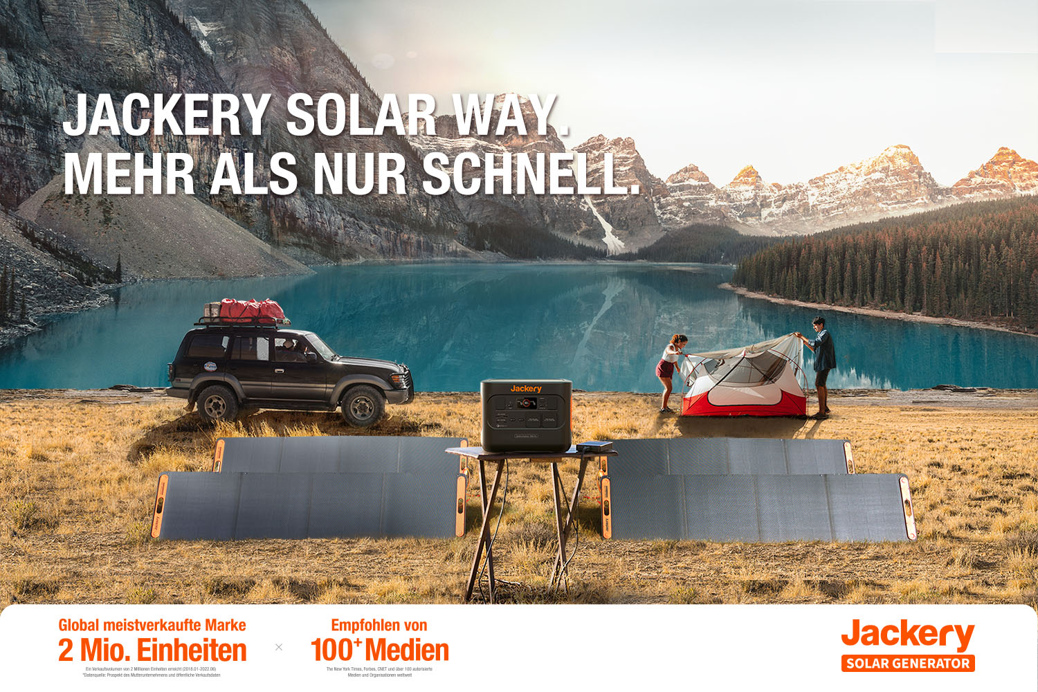 Jackery ist die global meistverkaufte Marke von Solargeneratoren. Foto: Jackery