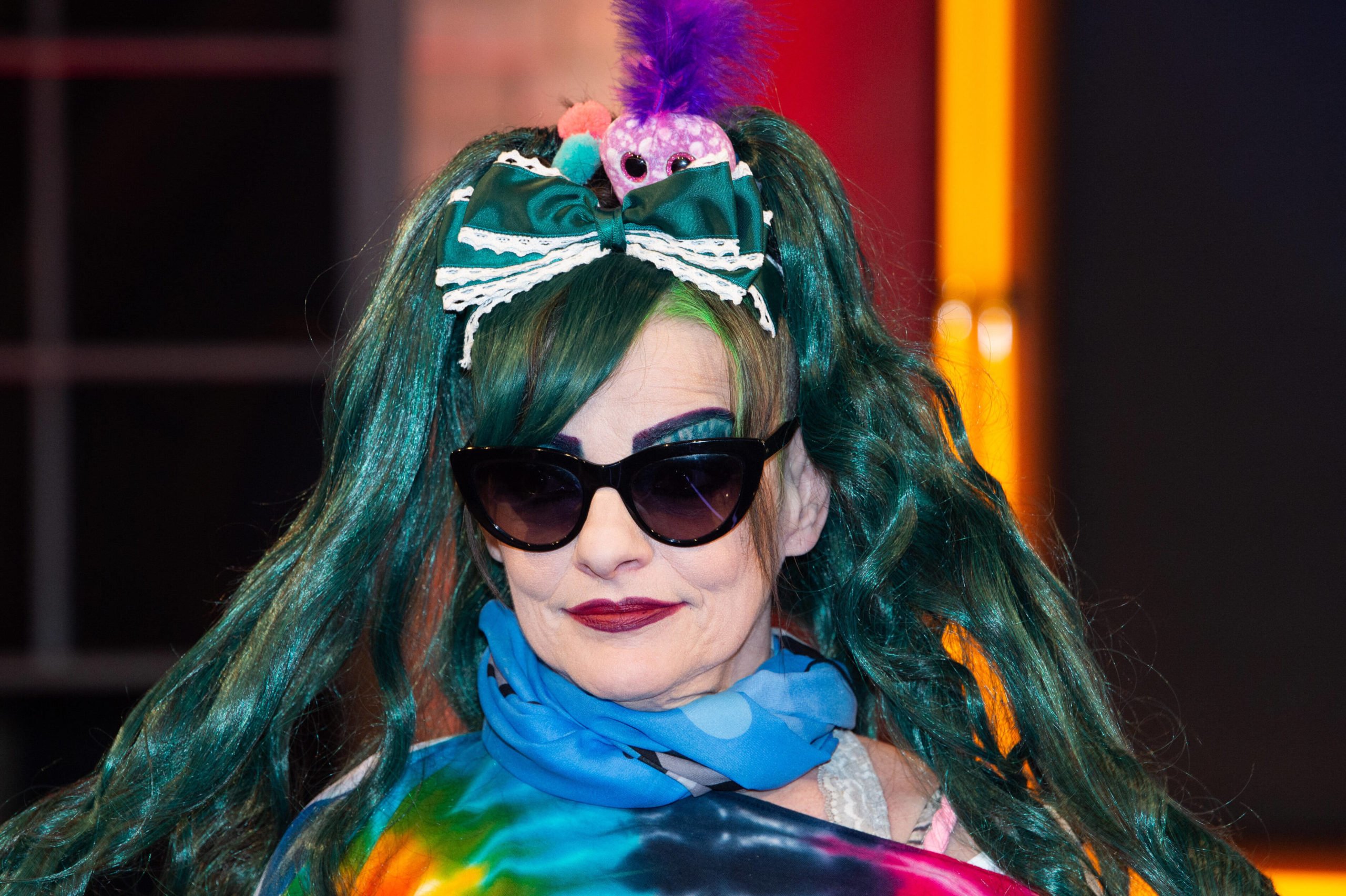 Nina Hagen bei einer Fernsehaufnahme, 2019. 2022 erscheint ihr neues Album "Unity". Foto: xUwexKoch/xEibner-Pressefotox EPukh