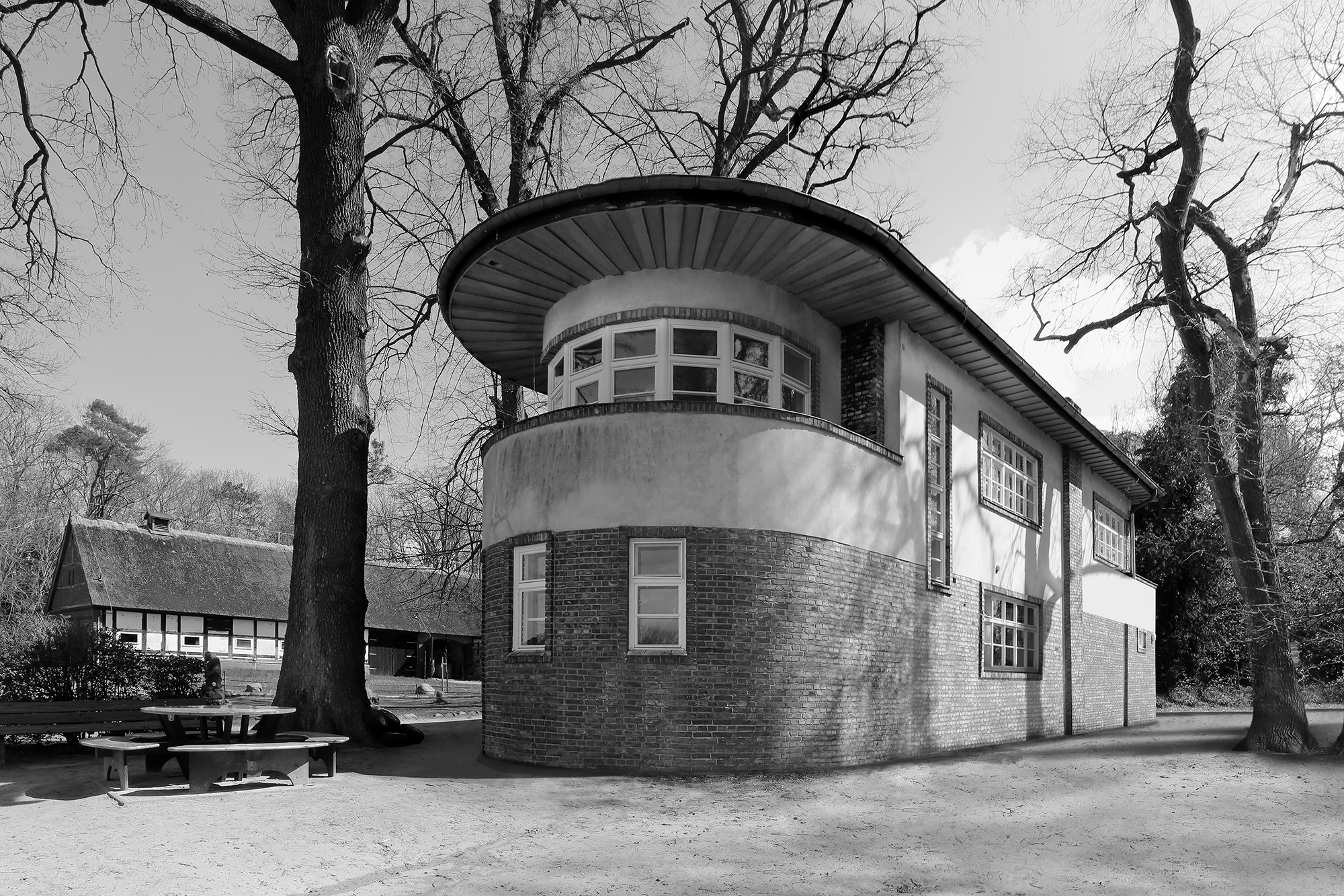Bauhaus in Berlin Schulfarm Scharfenberg (Fährhaus), Tegel, 1927-28, Architekt: Richard Ermisch. Foto: Jean Molitor