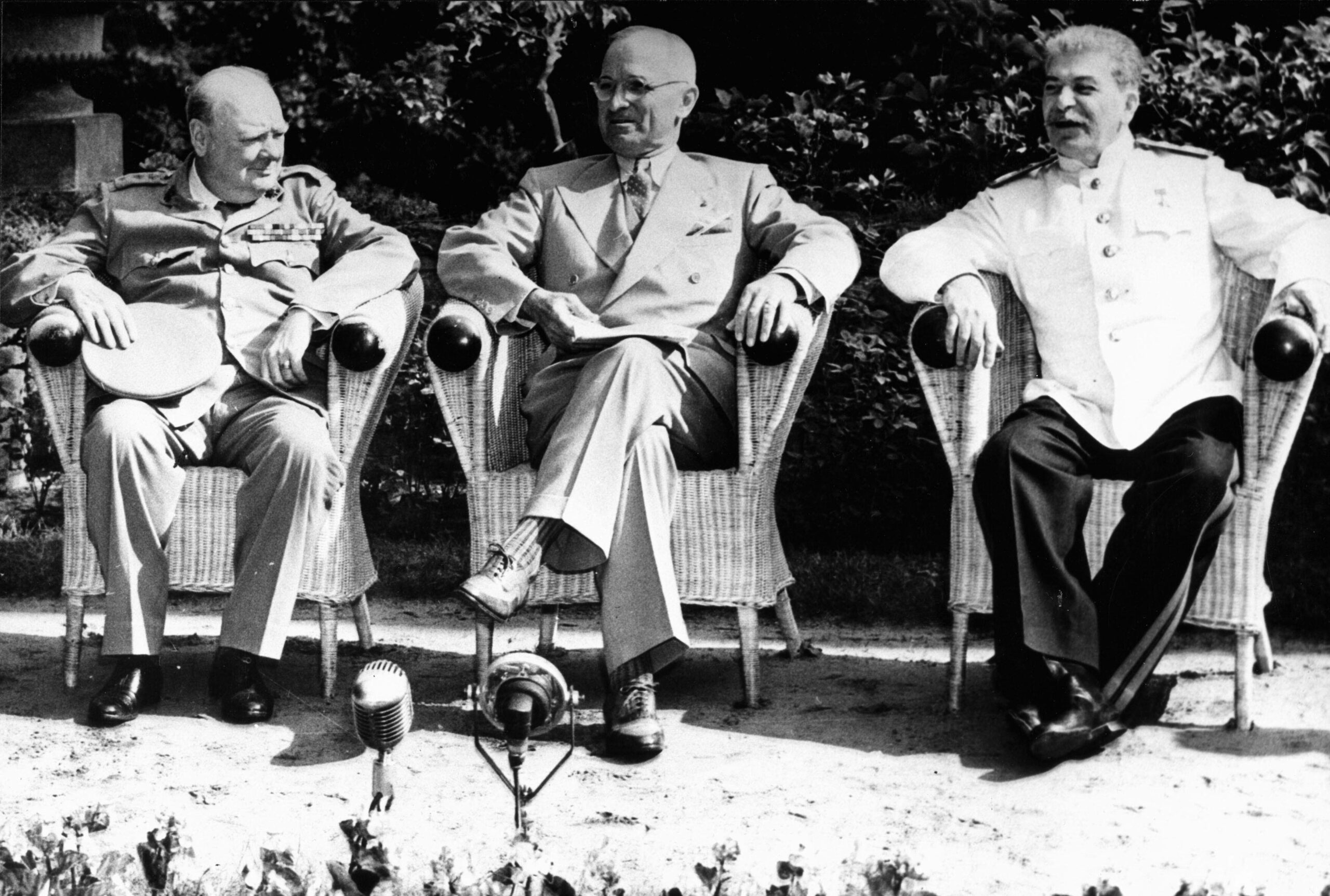 Stalin, Truman and Churchill in Potsdam, 1945. Foto: Imago/Photo12/Photosvintages