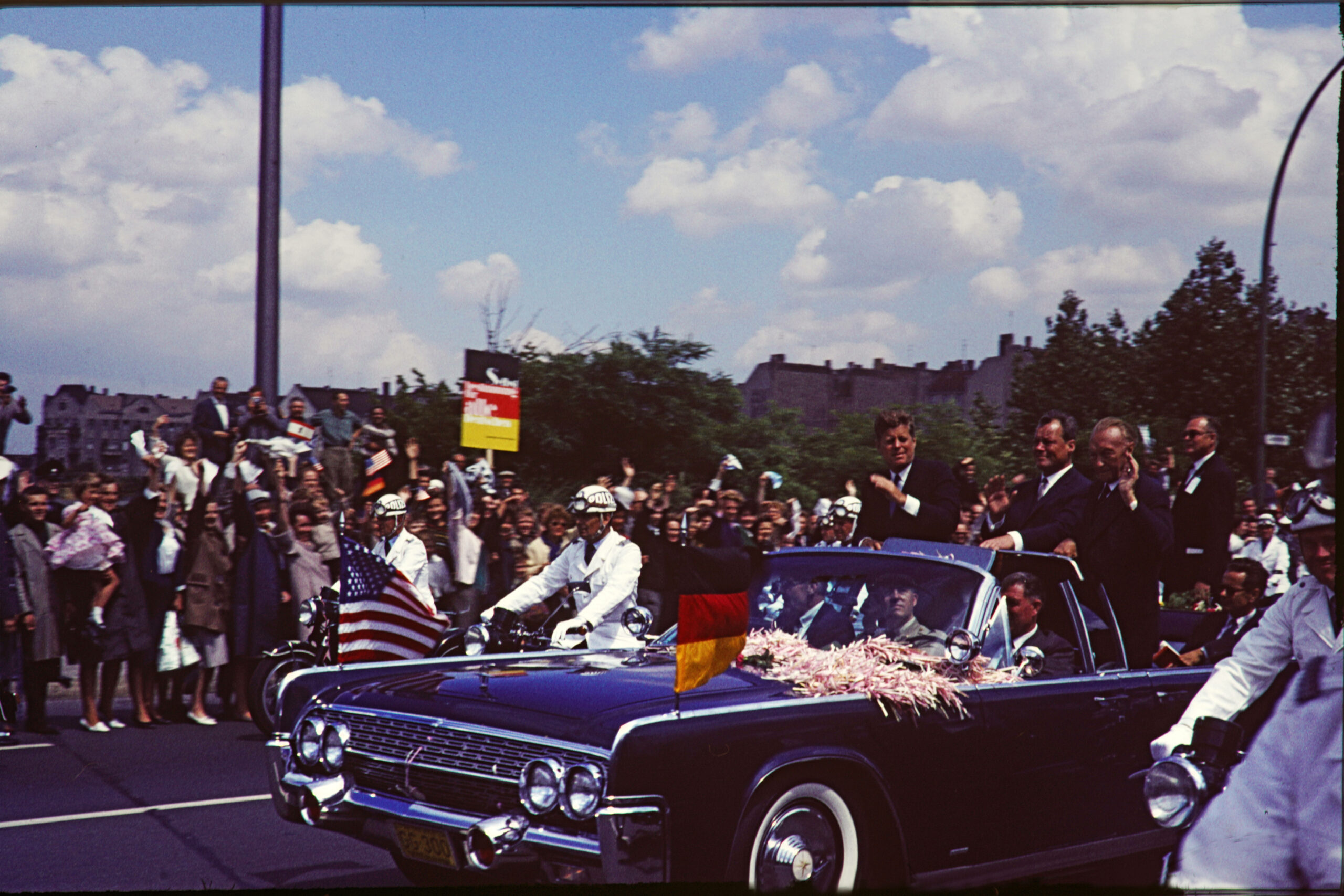 US-Präsident John F. Kennedy besucht West-Berlin am 23.06.1963. Foto: Imago/Serienlicht