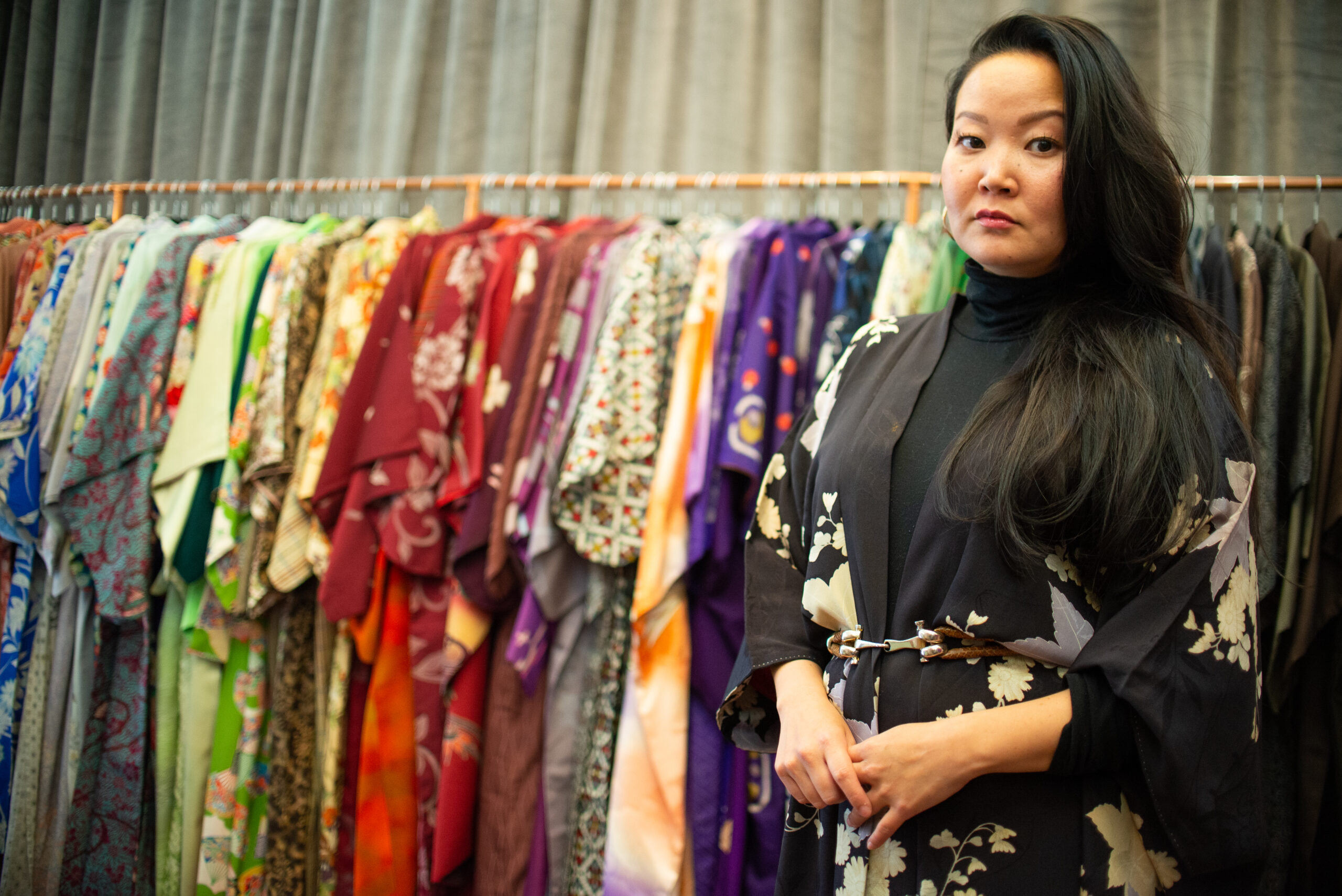 Einige der Vintage-Kimonos von Aura Berlin sind ein ganzes Jahrhundert alt.